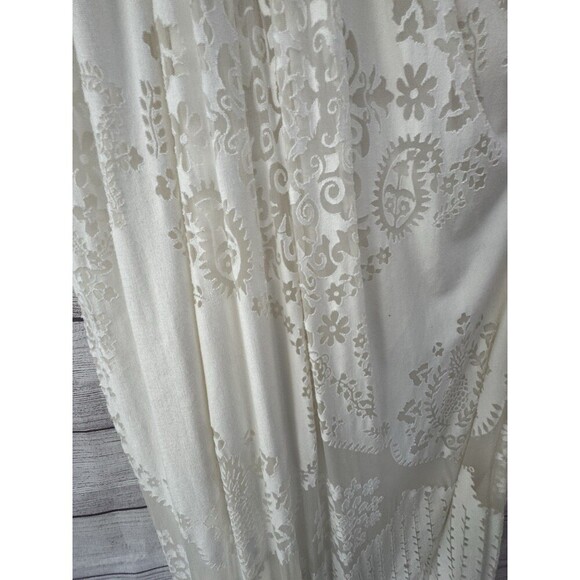 Anthropologie Farm Rio Solana Cutout Open Shoulder Midi Dress SIZE MEDIUM - Picture 8 of 12